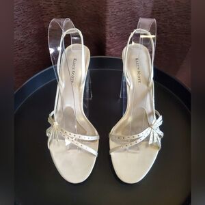 Karen Scott Ivory Dress Slingback Heels